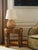 Ursula Side Table in Stained Rattan and Tempered Glass by Popus Editions For Sale - Image 4 of 5