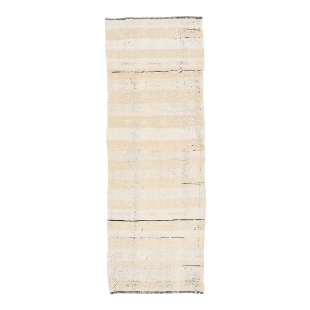 Mid 20th Century Modern Vintage Turkish Kilim Runner For Sale