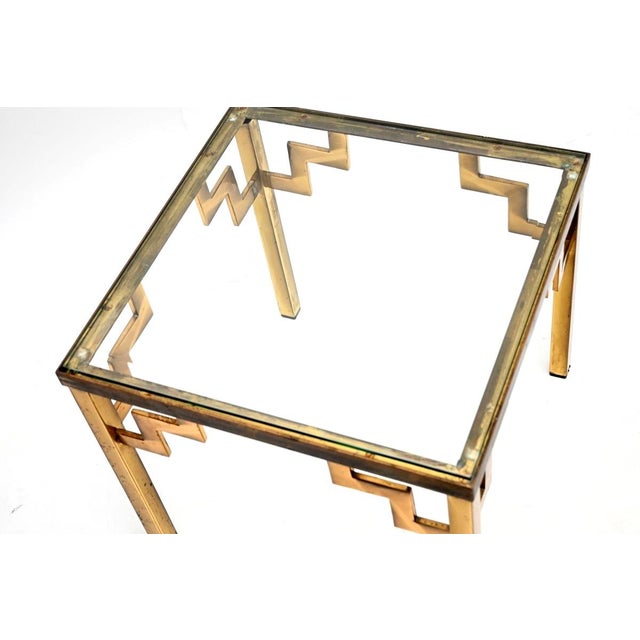 Vintage French Brass Side Table, 1960s For Sale - Image 6 of 7