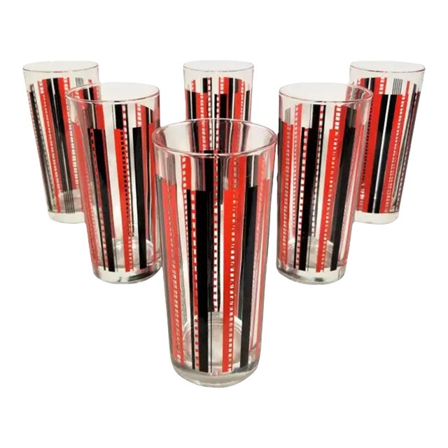 Italian Mid Century 1950s Glassware Barware Made in Italy For Sale