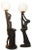 1930s Art Deco Ebonized Plaster Nude Feminine Form Table Lamps, 1930s, Set of 2 For Sale - Image 5 of 12