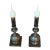 Pair of Candlestick Lamps For Sale