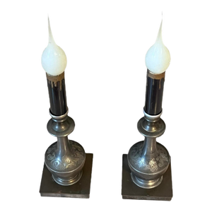 Pair of Candlestick Lamps
