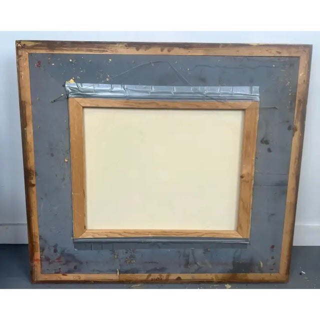 Romantic Belle Époque Portrait of a Lady in Gilded Rococo Frame Print on Canvas 1990's For Sale - Image 18 of 18