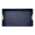 Ralph Lauren Leather Tray, Smooth Calf Leather, Polished Brass Handles, Navy, Brand New For Sale