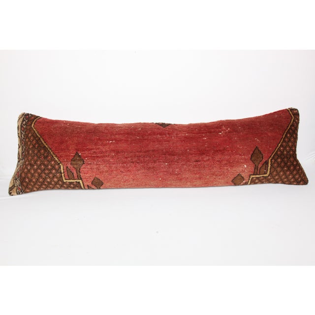 Vintage Bohemian Home Decor Handwoven Lumbar Cushion Cover -14'' X 47'' For Sale - Image 4 of 10