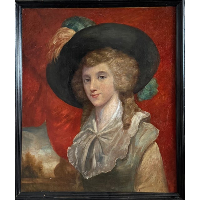 English Aristocrat, 1800s, Oil on Canvas, Framed For Sale - Image 7 of 7