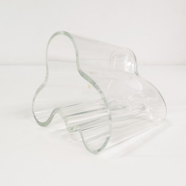 Mid-Century Vases in Glass by Alvar Aalto, Finland, 1980s, Set of 2 For Sale - Image 6 of 17