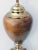 American 1960's Leather-Clad and Brass Table Lamp For Sale In San Francisco - Image 6 of 7