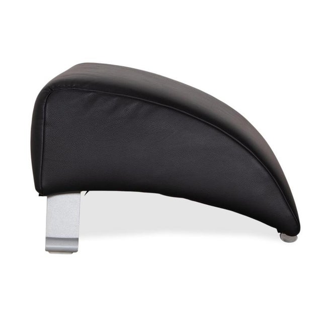 Set of Model 322 Armchair and Ottoman in Black Leather from Rolf Benz For Sale - Image 18 of 18