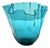 Vintage Turquoise Glass Vase, Italy, 1970s For Sale