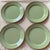 Mackenzie-Childs Sage Green Enamel 12” Chargers - Set of 4 For Sale - Image 13 of 15