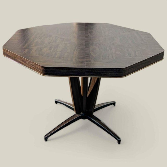 1960s Chromcraft Laminate Dining Table With Star Base, Mid-Century For Sale - Image 9 of 11