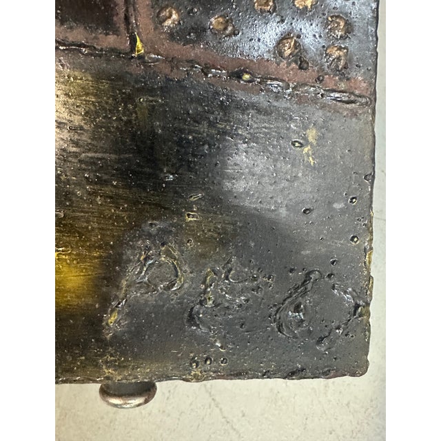 1967 Signed Pair of Paul Evans Exceedingly Rare Side Tables or Coffee Table For Sale - Image 11 of 17