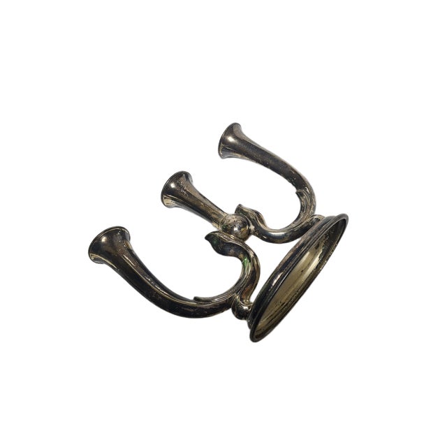 Art Deco Three-Armed Candleholder, Germany, 1950s For Sale - Image 6 of 13