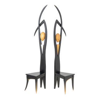Wayne Pelham "Dancer" Figural Chairs, 2 For Sale