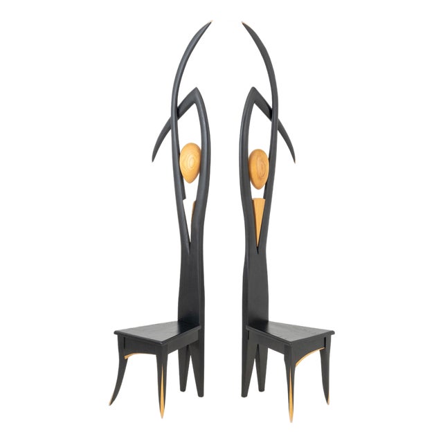 Wayne Pelham "Dancer" Figural Chairs, 2 For Sale
