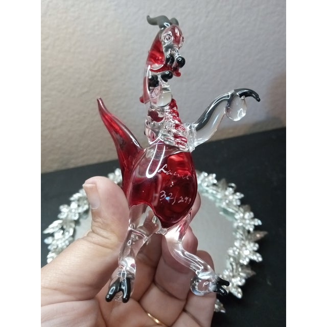 1980s 1980s Exquisite Signed Liuli Tittot Limited Edition Whimsical Unicorn Figurine For Sale - Image 5 of 8