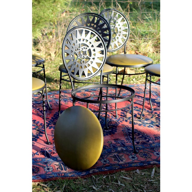 1960s Pair of Arthur Umanoff Attributed Sun Face Chairs For Sale - Image 12 of 12