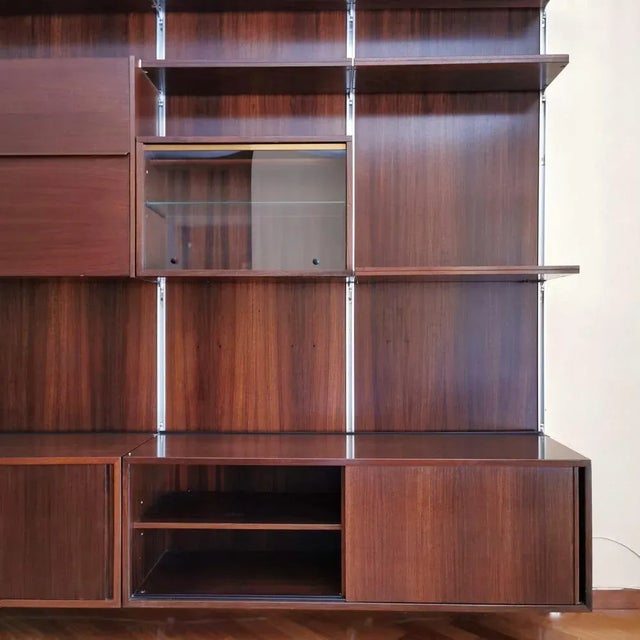 Wood E22 Modular Library by Osvaldo Borsani for for Tecno, 1960s For Sale - Image 7 of 12