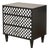 Mid 20th Century Black and White Nightstand For Sale