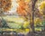 Mid 20th Century Watercolor Autumn Landscape Painting by Bill Abell For Sale - Image 5 of 7