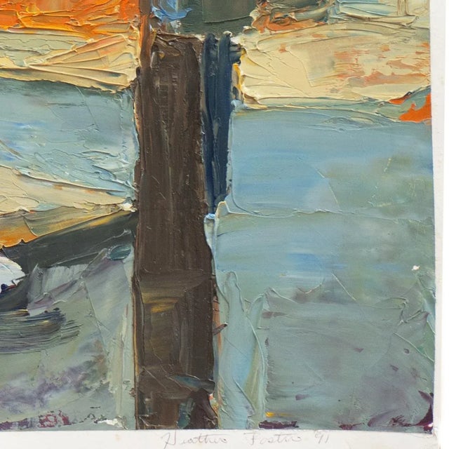 Contemporary 'Urban Scene, Philadelphia' by Heather Foster, 1991, New Mexico, Pennsylvania Academy of Fine Arts, Maryland College of Art For Sale - Image 3 of 8