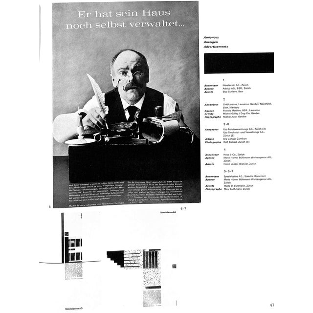 "Publicite 13 Et Des Arts Graphiques en Suisse" 1967 For Sale - Image 10 of 12