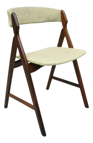 Mid 20th Century t.h. Harlev Farstrup Mid Century Danish Modern Teak a-Frame Dining Side Chair