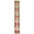 Mid-20th century red field Turkish runner with an all over repetitive flower design. Measures: 1'9'' x 9'10''.