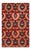 Eclectic Collection Hand-Knotted Area Rug - Orange 6' 7" x 10' 5" For Sale