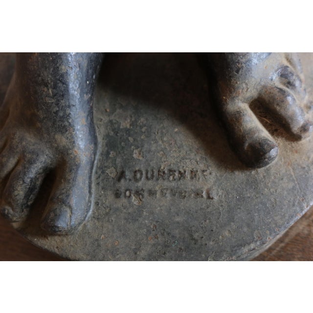 A very fine French art casting signed Aubin Antoine Durenne (July 7, 1822 in Paris and died July 12, 1895 in Presles)...