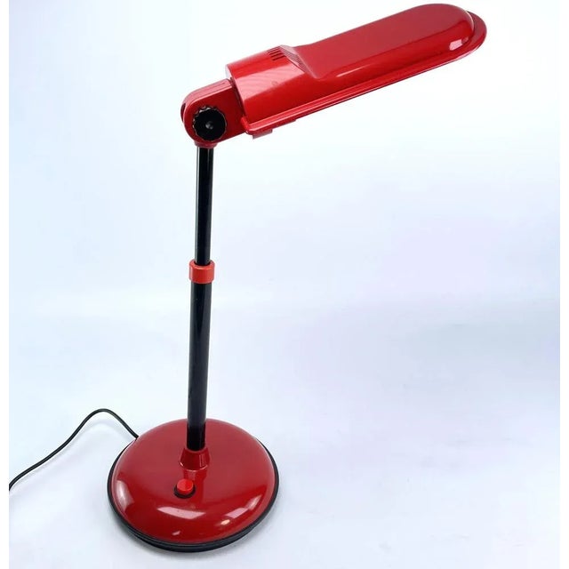 Red Desk Lamp from Mazda, 1980s For Sale - Image 3 of 9