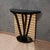 Mid-Century Style Demi-Lune Black and Mirror Console Table, 1990s For Sale - Image 4 of 9