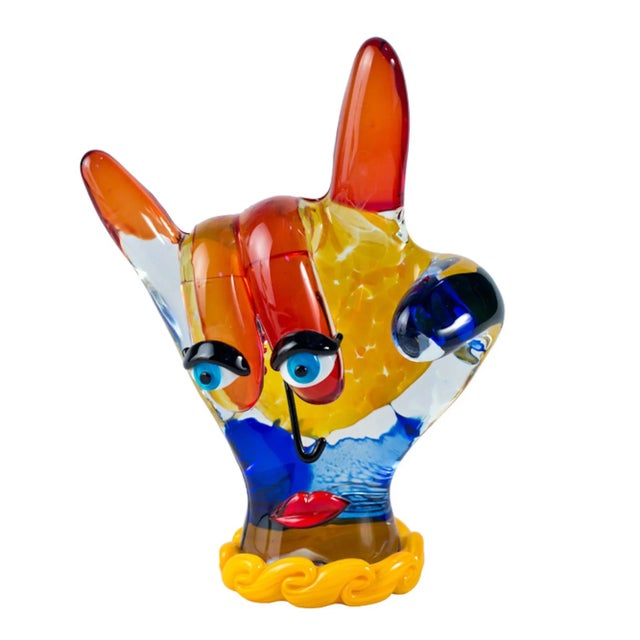 Abstract Handmade Sculpture in Murano Glass from YourMurano For Sale - Image 7 of 7