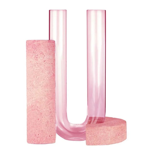 Contemporary Pink-Pink Cochlea Della Consapevolezza Soils Edition Vase by Coki Barbieri For Sale - Image 3 of 6