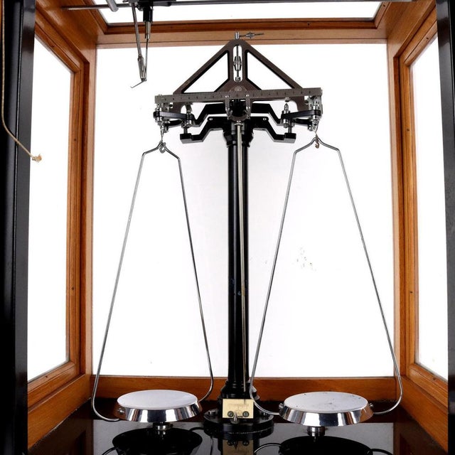 Analogue Scale in Teca by Galileo Sartorius, Milan For Sale - Image 4 of 13