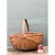 American Vintage Handwoven Shaker Rattan Basket For Sale - Image 3 of 12