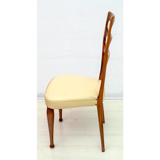 Mid-Century Modern Mahogany Dining Chairs by Vittorio Dassi, 1950s, Set of 6 For Sale - Image 6 of 11