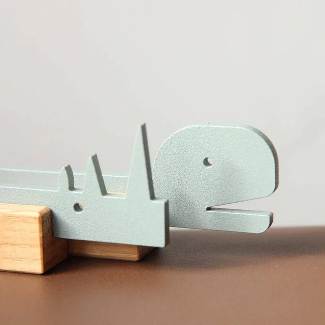 Blue Sketch Holder in Wood and Metal for Alto Duo, Set of 6 For Sale - Image 8 of 9