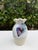 Ceramic Vintage 8” Studio Pottery Ruffled Rim Drip Glaze Art Vase For Sale - Image 7 of 11