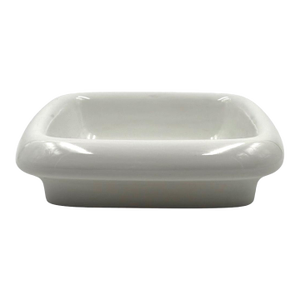 Angelo Mangiarotti, White Ceramic Centerpiece / Vide Poche Mod. Tremiti 4035, Danese Italy Ca. 1968