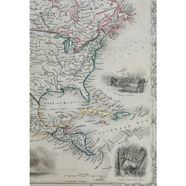 North America Map - Tallis 1851, Framed For Sale - Image 4 of 9