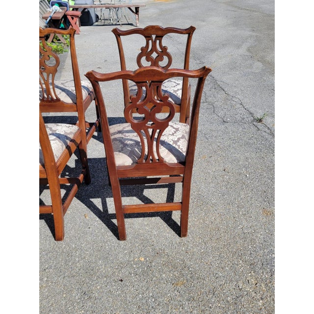 Set of 4 Early 20th Century English Dining Room Chairs For Sale - Image 10 of 16