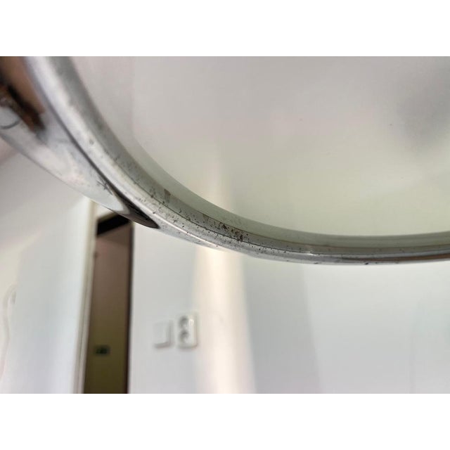 Metal Bauhaus Chrome UFO Pendant attributed to Josef Hurka for Napako, 1940s For Sale - Image 7 of 9