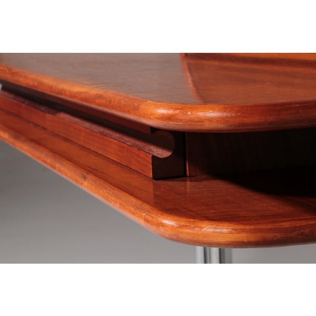 Italian Maia Walnut Desk by Giotto Stoppino for Bernini, 1960s For Sale - Image 11 of 15