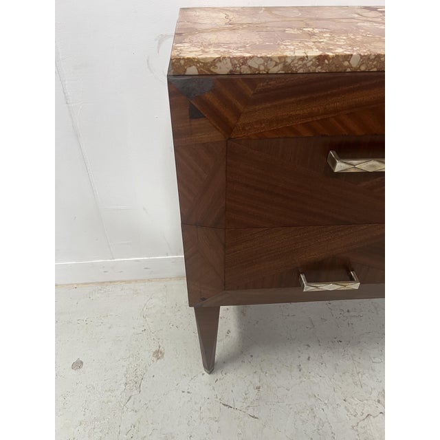 Art Deco Chest of Drawers with Canted Corners in Mahogany Veneer For Sale - Image 11 of 14
