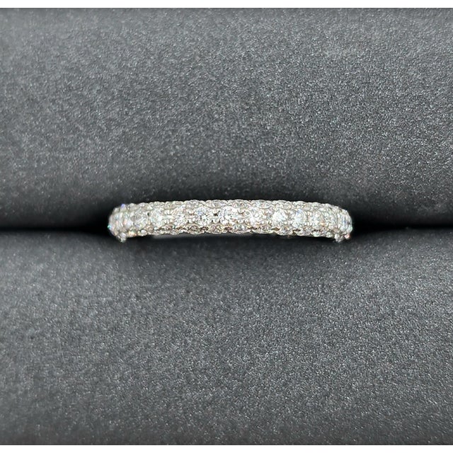 1.29 Ct Diamond Eternity Ring Size 6 For Sale - Image 4 of 8