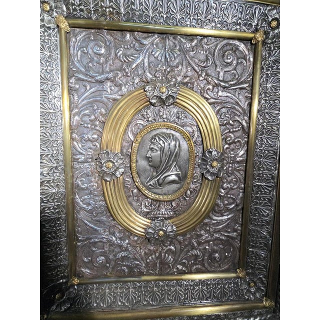 Metal 17th-Century Italian Silver and Gilt Silver Altar Panel For Sale - Image 7 of 18