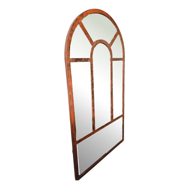 Industrial Metal Mirror, 1920s For Sale